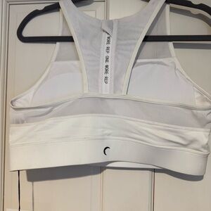 One More Rep White Sports Bra